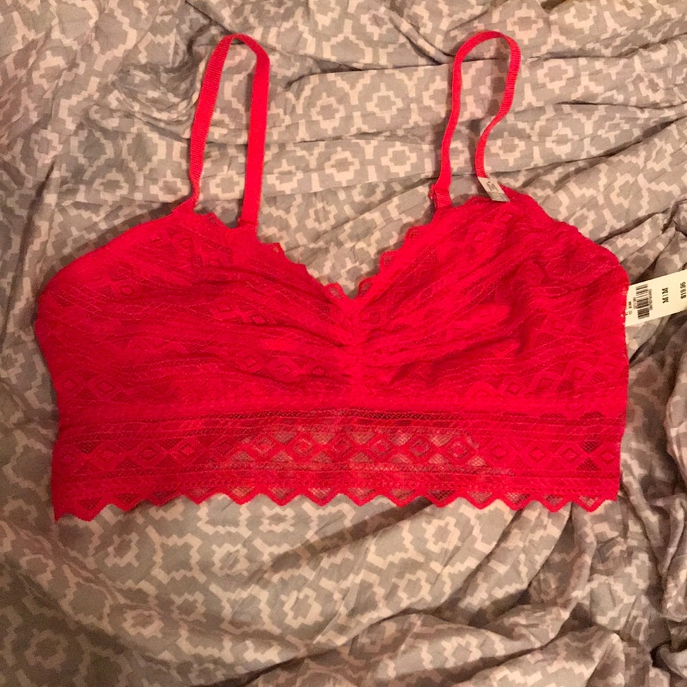 NEW Red lace bralette